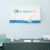 Pink Blue Rhode Island Banner (Messeveranstaltung)