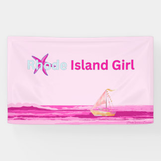 Pink Blue Rhode Island Banner