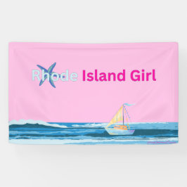 Pink Blue Rhode Island Banner