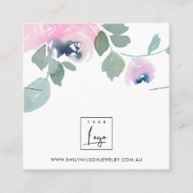 PINK BLUE ROSE FLORAL BRACELET NECKLACE DISPLAY