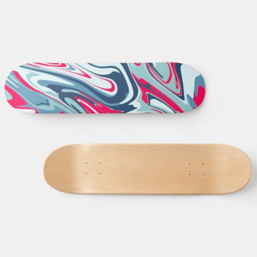 Pink  blue Skateboard (Horizontal)