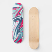 Pink blue Skateboard (Vorderseite)