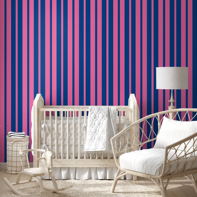 Pink Blue Stylish Stripes Pattern Design  Tapete (Von Creator hochgeladen)