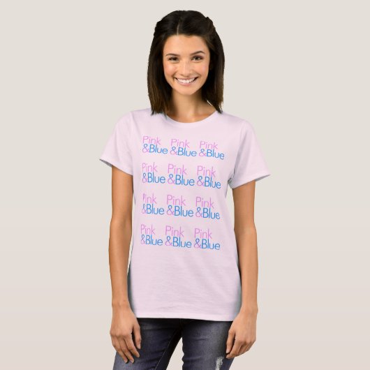 Pink & Blue T-Shirt (Vorne ganz)