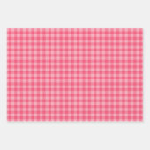 Pink & Blue Tartar plaid Sommer Set von 3 Geschenkpapier Set (Vorderseite 2)