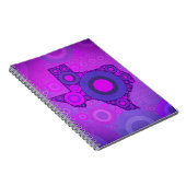 Pink Blue Texas Mosaik Notizblock (Rechte Seite)