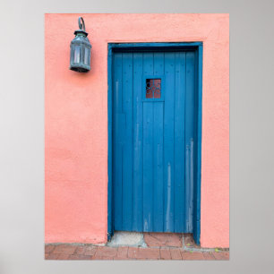 Pink & Blue Tür Vintage Tucson Arizona Foto Poster