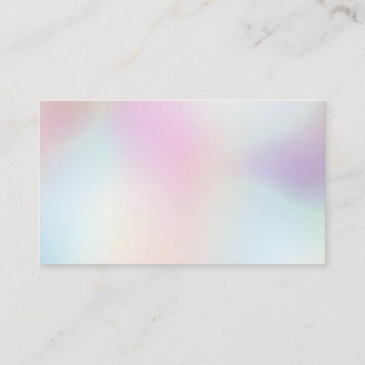 Pink Blue Vielen Dank für die Whimsical Business C Visitenkarte (Rückseite)