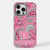 Pink Blue White Paisley Muster individuell einstel iPhone Hülle (Rückseite)
