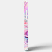 Pink Blue Wirbel Custom Case-Mate iPhone Case (Rückseite / Links)