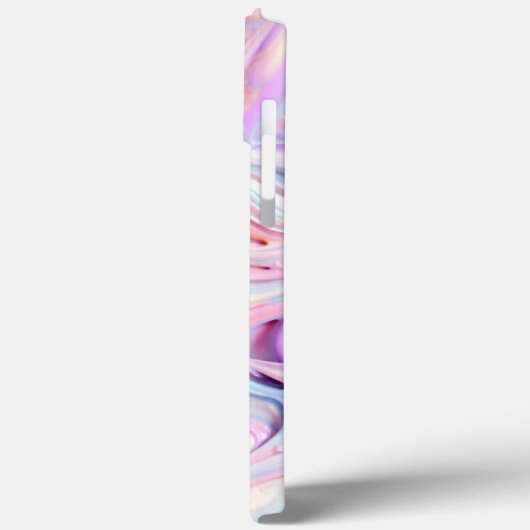 Pink Blue Wirbel Custom Case-Mate iPhone Case (Rückseite / Links)