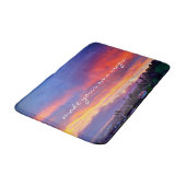 Pink Blue Yellow Sunset macht Ihr eigenes Zaubersk Badematte (Schrägansicht)