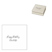 Pink blue yellowhappy birthday kids shapes abstrac gummistempel (Stempel)