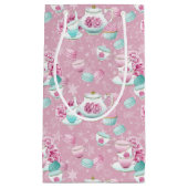 Pink Blues Tee Party Tasche Kleine Geschenktüte (Vorderseite)