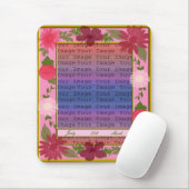 Pink-Blume Benutzerdefiniertes Mauspad (Mit Mouse)