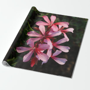 Pink Blume Blossom Linenverpackungspapier Geschenkpapier