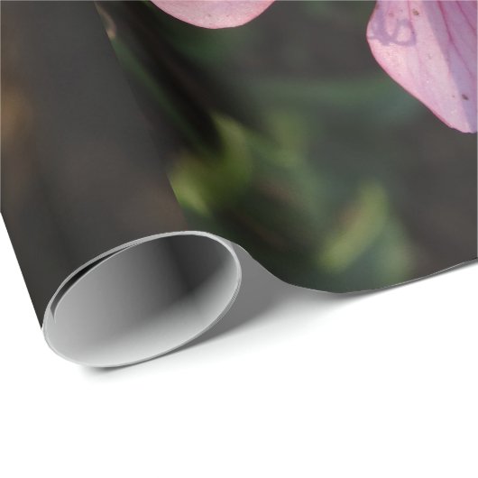 Pink Blume Blossom Linenverpackungspapier Geschenkpapier (Rolleneckpunkt)