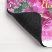 Pink Blume Bouquet anpassen Mousepad (Ecke)