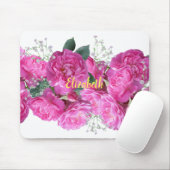 Pink Blume Bouquet anpassen Mousepad (Mit Mouse)