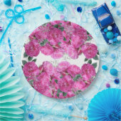 Pink Blume Bouquet anpassen Pappteller (Party)