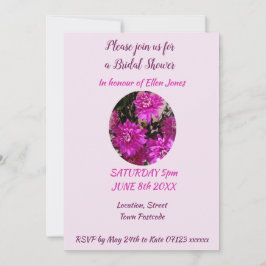 Pink Blume Bouquet Blumenladen Brautparty Einladung
