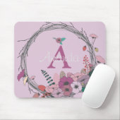 Pink Blume Bouquet Mousepad (Mit Mouse)
