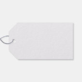 Pink Blume Bouquet Wasserfarbenhochzeit Geschenkanhänger (Rückseite Horizontal)