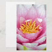 PInk-Blume Briefpapier (Vorne/Hinten)