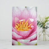 PInk-Blume Briefpapier (Stehend Vorderseite)