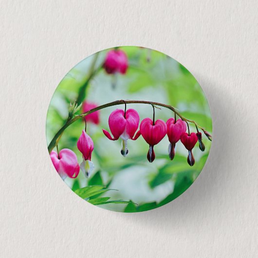 Pink Blume Button (Vorderseite)