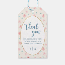 Pink Blume Chic Wedding Einladung Danke Tags Geschenkanhänger