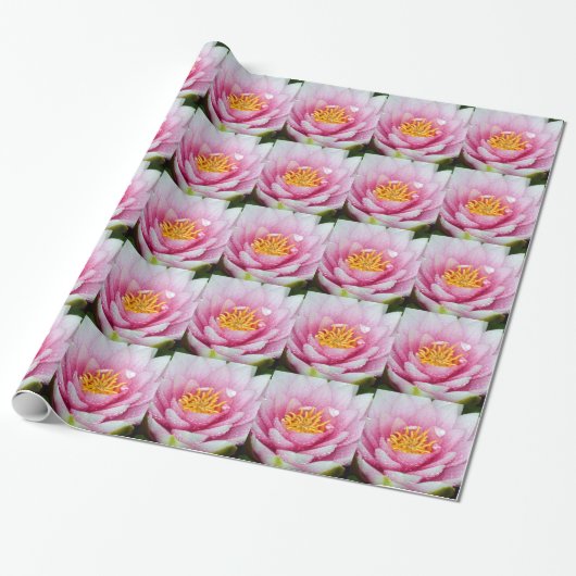 PInk-Blume Geschenkpapier (Ungerollt)