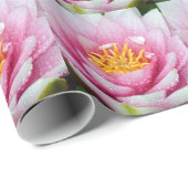 PInk-Blume Geschenkpapier (Rolleneckpunkt)