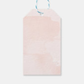 Pink Blume Gevor Tag, Geschenk Tag Geschenkanhänger (Rückseite)