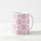 Pink-Blume Kaffeetasse (VorderseiteRechts)