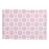 Pink-Blume Kissenbezug (Rückseite)