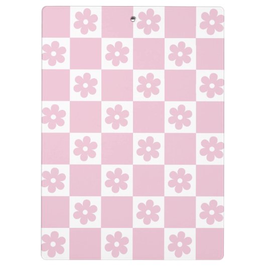 Pink-Blume Klemmbrett (Rückseite)