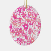 PINK BLUME LACE KERAMIK ORNAMENT (Rechts)