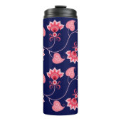 PINK BLUME LIEBE GIFT FÜR FREUND,EHEFRAU, HUSBAND THERMOSBECHER (Vorderseite)