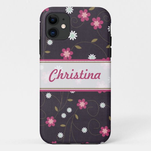 Pink Blume Mate ID™ iPhone 5 Fall Case-Mate iPhone Hülle (Rückseite)