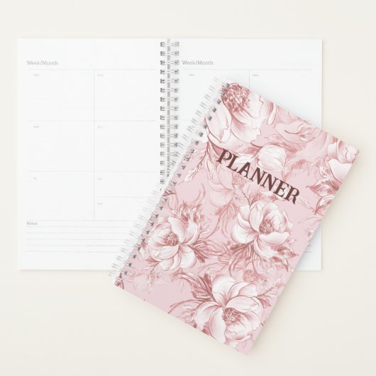 Pink-Blume-Planer Planer (Anzeige)