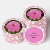 Pink-Blume-Poker-Chips Pokerchips (Stapel)
