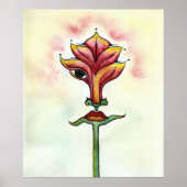 Pink Blume Poster (Vorne)