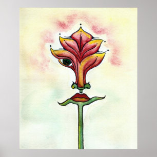 Pink Blume Poster