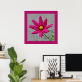 Pink Blume Poster (Heimbüro)