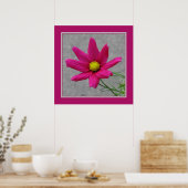 Pink Blume Poster (Küche)