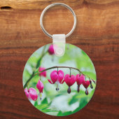 Pink Blume Schlüsselanhänger (Vorderseite)