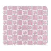 Pink-Blume Schneidebrett (Vorderseite)