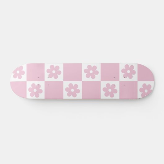 Pink-Blume Skateboard (Horizontal)