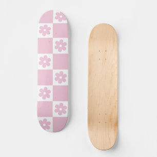 Pink-Blume Skateboard